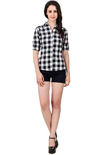 Image of Vastraa Fusion Women's Cotton Checkered Shirt