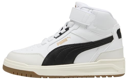 PUMA Shuffle Downtown Mid AC+ PS baskets blanches en cuir résistant