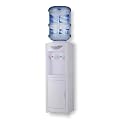 Water Cooler Dispenser for 3 or 5 Gallon Top Loading Hot/Cold Water Cooler Dispenser with Child Safety Lock & Storage Cabinet for Kitchens, Indoor Home Office Use White