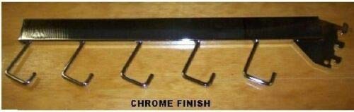 Store Fixture Supplies 12 Pack Waterfall Dispay Bars for Wall Standards 5 Hook (12)