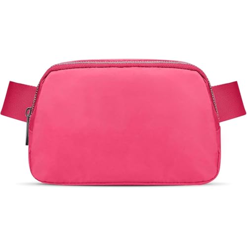 Image of JSJ Mini Fanny Pack for Women & Men,Valentines Day Gifts for Girls Teens Kids Daughter Sister Her,Trendy Stuff Crossbody Bags Cute Everywhere Belt Bags.(Pink Glow)