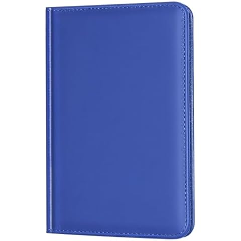 Lcjtop Classic Padfolio/Junior Portfolio Folder Case, A5 Business Organizer Binder for Men Women, 5 x 8 Writing Pad Included, Blue. Cover