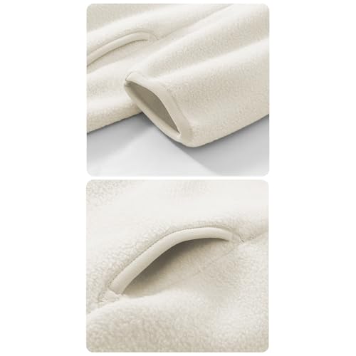 Teen Boys Fleece Zipper Warm Coats Standing Collar Long Sleeve Solid Color Jackets Stylish Soft Clothes for Youth Girls4