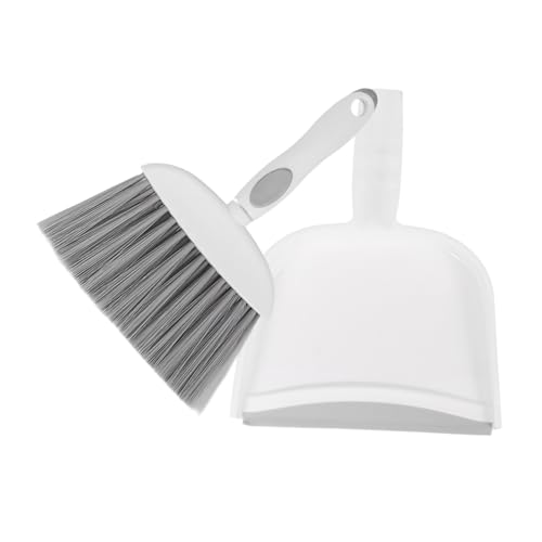 MOTHNUR ミニほうきとちりとり 小型クリーニングブラシ付きプラスチックちりとり キーボードや車内清掃に適したコンパクトな掃除用具