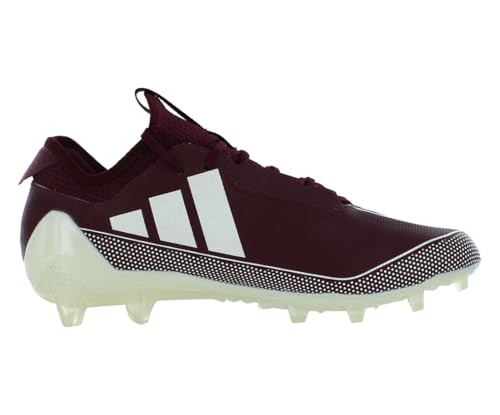 Image of adidas Adizero Electric.1 Mens Shoes Size 8, Color: Team Maroon /Footwear White /Team Maroon-Red