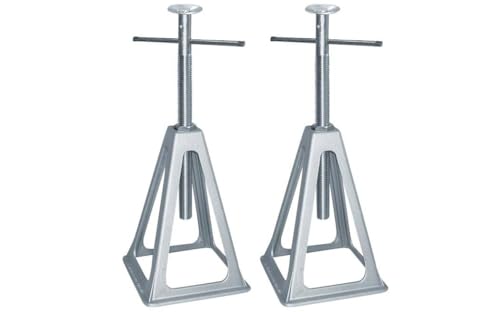 BERGER Stützbocksatz 2er Set | Caravan-Unterstellbock für Wohnwagen Reisemobile Auto | Traglast 1000 kg pro Wohnmobil-Stützbock| Wohnwagenstützen höhenverstellbar von 28-43 cm | Aluminium, Silber BERGER Stützbocksatz 2er Set | Caravan-Unterstellbock für Wohnwagen Reisemobile Auto | Traglast 1000 kg pro Wohnmobil-Stützbock| Wohnwagenstützen höhenverstellbar von 28-43 cm | Aluminium, Silber