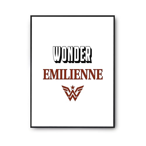 Affiche Wonder Emilienne pour rompre la monotonie des murs blancs avec humour