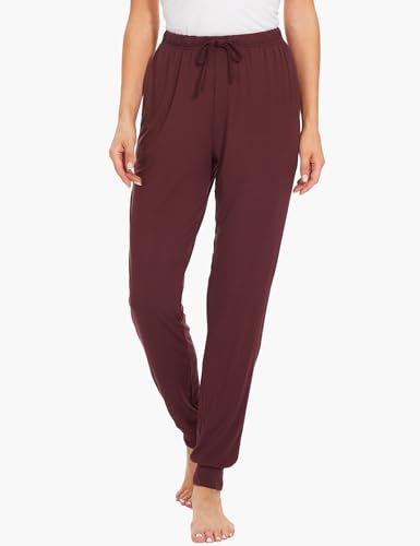 Image of GYS Women's Pajama Pants - Viscose Made from Bamboo, Joggers Pants with Pockets Comfy Lounge Sleep Pants Pj Bottoms
