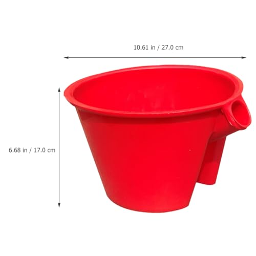 Louche à eau rouge à poignée ergonomique et grosse capacité au design simple