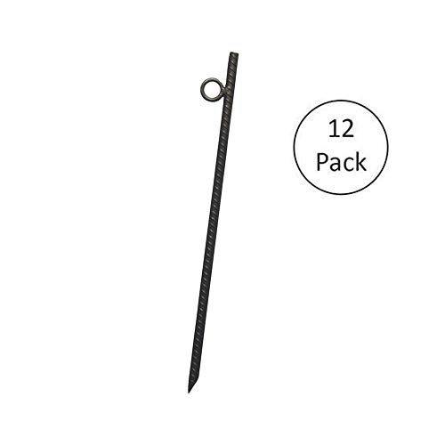 Yard Tuff YTF-3818RS-12PK 3/8" x 18" Rebar Stakes, 12 Pack