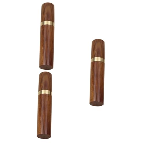 Garneck 3 Piezas envase de moldadientes palillero de Madera Tubo de Almacenamiento de