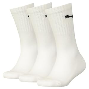 Puma Unisex Kinder Crew Socken, Weiß, 38 EU