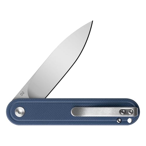 Image of OLITANS G040 Pocket Knife, 2.75'' D2 Steel Blade G10 handle, Small EDC Knife with Pocket Clip for Men Women, 2.1oz