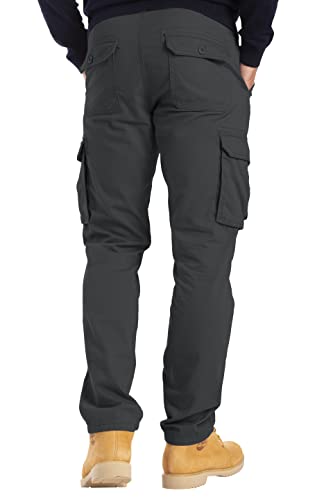Alamo Men’s Slim Fit Cargo Pants - 100% Cotton Heavy Duty Cargo Work Pants for Men2