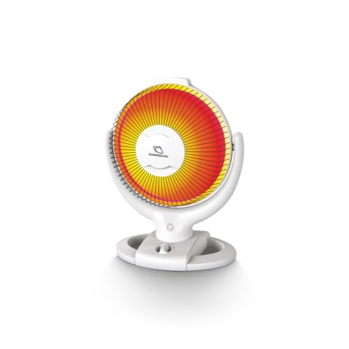 SUMMERCOOL Sun Heater (12 inch dish) Room Heater | 800 Watts Carbon Room Heater With ISI Approved (White) | Perfect For Extreme Cold Winter | 1 year Warranty | Sun Heater 12Inch