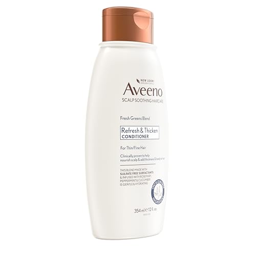Aveeno Fresh Greens Blend Natural Volumizing Conditioner, Cucumber, Rosemary, for Fine Hair, 12 fl oz - Image 6