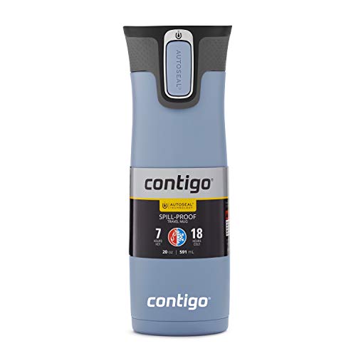 Image of Contigo West Loop 2.0 Stainless Steel Travel Mug with AUTOSEAL Lid, 20oz. Earl Grey