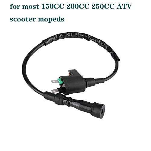 Lelukee Bobine d'allumage de moteur pour GY6 Bobine d'allumage de moto pour GY6 50cc 125cc 150CC Bobine d'allumage de bougie d'allumage haute tension basse tension pour moto - Image 3