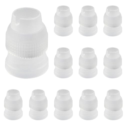 Unlorspy Clear Piping Bag Couplers 12Pcs