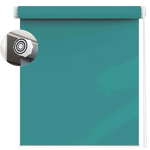 ロールスクリーン ロールカーテン 30 x 50 cm 断熱 遮熱 防音 防寒 UVカット 室内用 すだれ、 さまざまな色とサイズが揃っています ホームオフィス、寝室用, スカイブルー