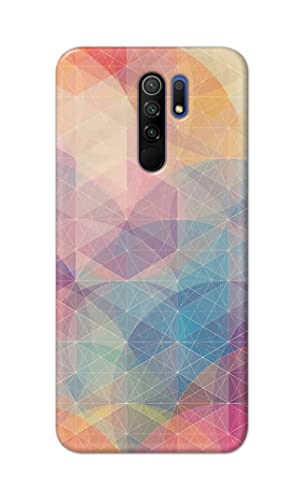 Image of Printed Hard Back Cover Case for Mi Poco M2 | Mi Poco M2 Reloaded Back Cover (Crumpled Paper Design) -1803