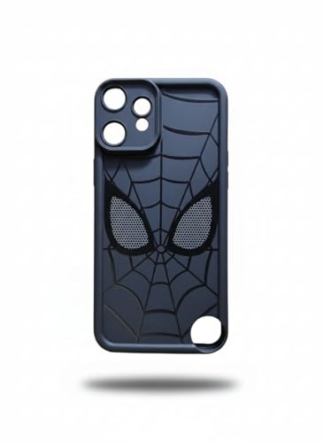 Image of Stylish Spider Back Case Cover Compatible for Nothing CMF Phone 2 Pro 5G | Spidey Face Mask Case | Soft Silicone | Camera & Full Body Protection | Shock Proof | (Black)