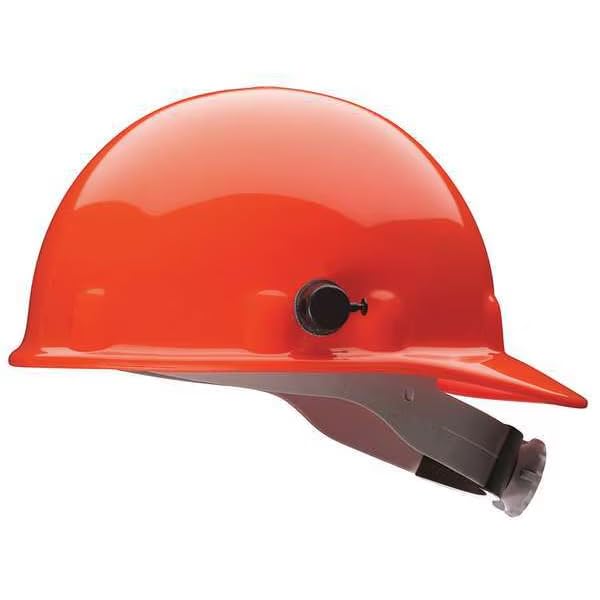 Hard Hat, Thermoplastic, 8 Point Swing Ratchet, Type 1, Class G, Orange, Mfr: E2QSW03A000-A