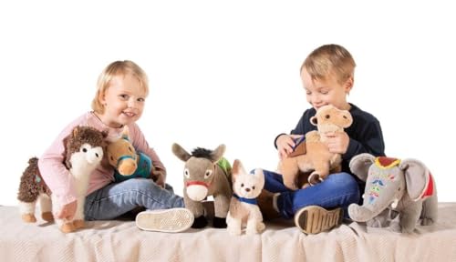 Cheval en peluche Heunec cadeau de naissance idéal doudou