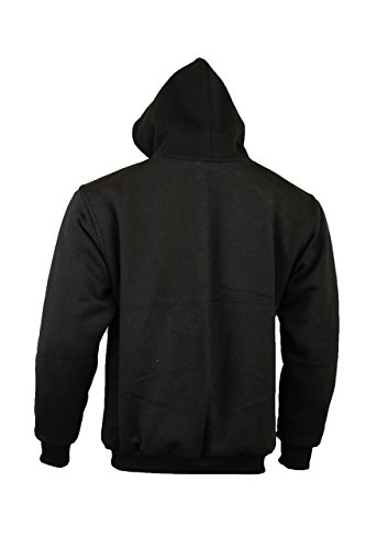 Kapuzenpullover/Hoodie für Motorrad-Fahrer - 100% Kevlar - Protektoren - Schwarz - M