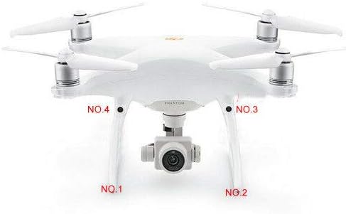 Miniatura 5 de DAGIJIRD 4 unids Drone Landing Gear cubierta de la antena piezas de reparación tapa decorativa para DJI Phantom 4 Proavanzado