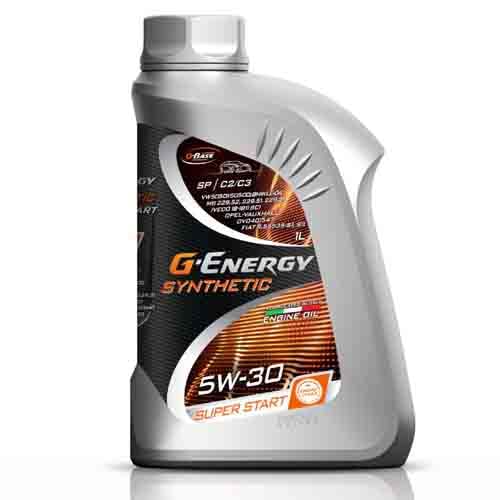 G-Energy Synthetic Super Start Engine Oil 5W-30, API-SP/C2/C3 Superior ...