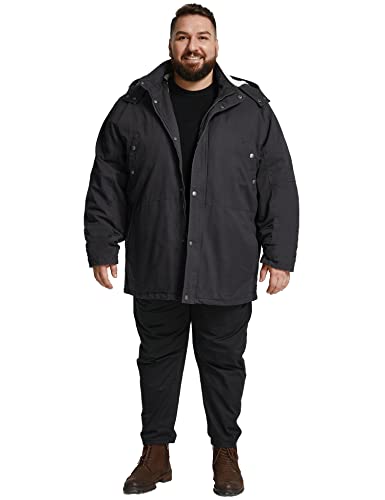 Image of Soularge Men's Big and Tall Military Winter Warm Parka Jacket with Hood