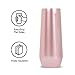 Corkcicle Stemless Flute, Triple Insulated Stainless Steel, Easy Grip, Non-slip Bottom, Keeps Beverages Chilled for 9 Hours, Rose Metallic, 7 oz