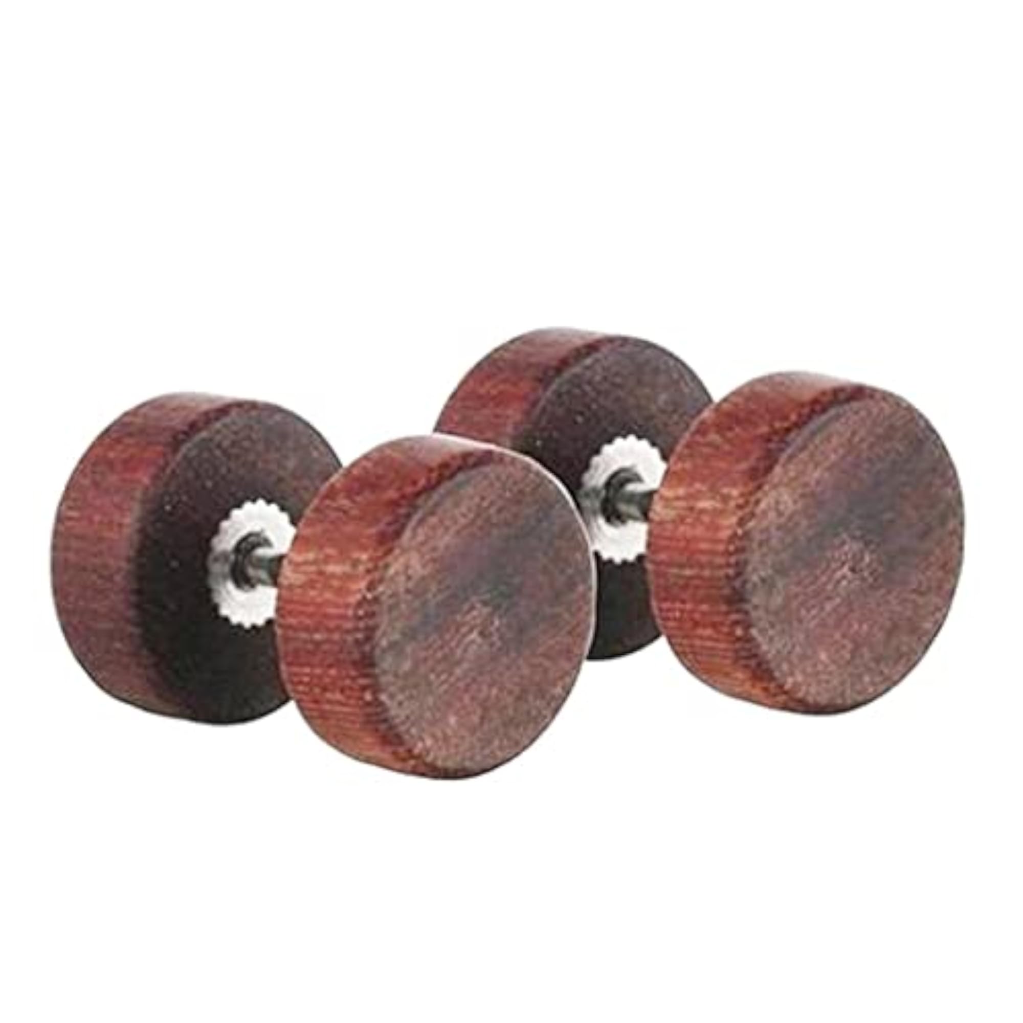 Wooden Stud Earrings for Men and Women, 10mm Brown