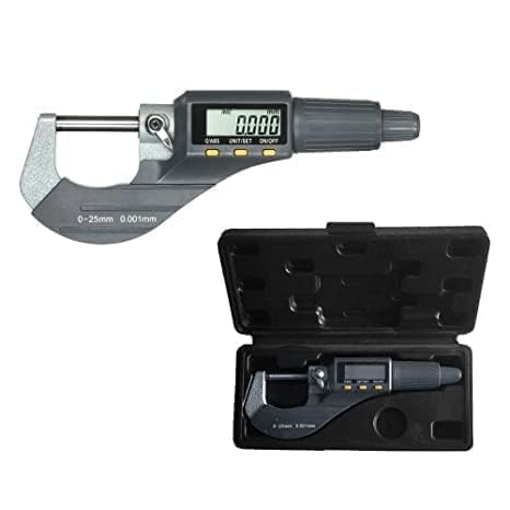 Aerospace Digital micrometer 0-25 mm 0.01 micrometer in inches micrometer screw gauge digital(Outside Micrometer 25mm)