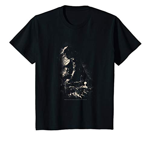 Kids DC Comics Batman Shadow Skyline Poster T-Shirt