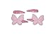 Produktbild GIZZY® Mädchen-Clips, Schmetterling-Design, Glitzer-Effekt, Rosa, 4-teiliges Set