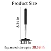 Car Rearview Mirror Wiper, Retractable Auto Glass Squeegee, Water Cleaner with Telescopic Long Rod, Portable Cleaning Tool for All Vehicles, Universal Automotive Accessories (Black)