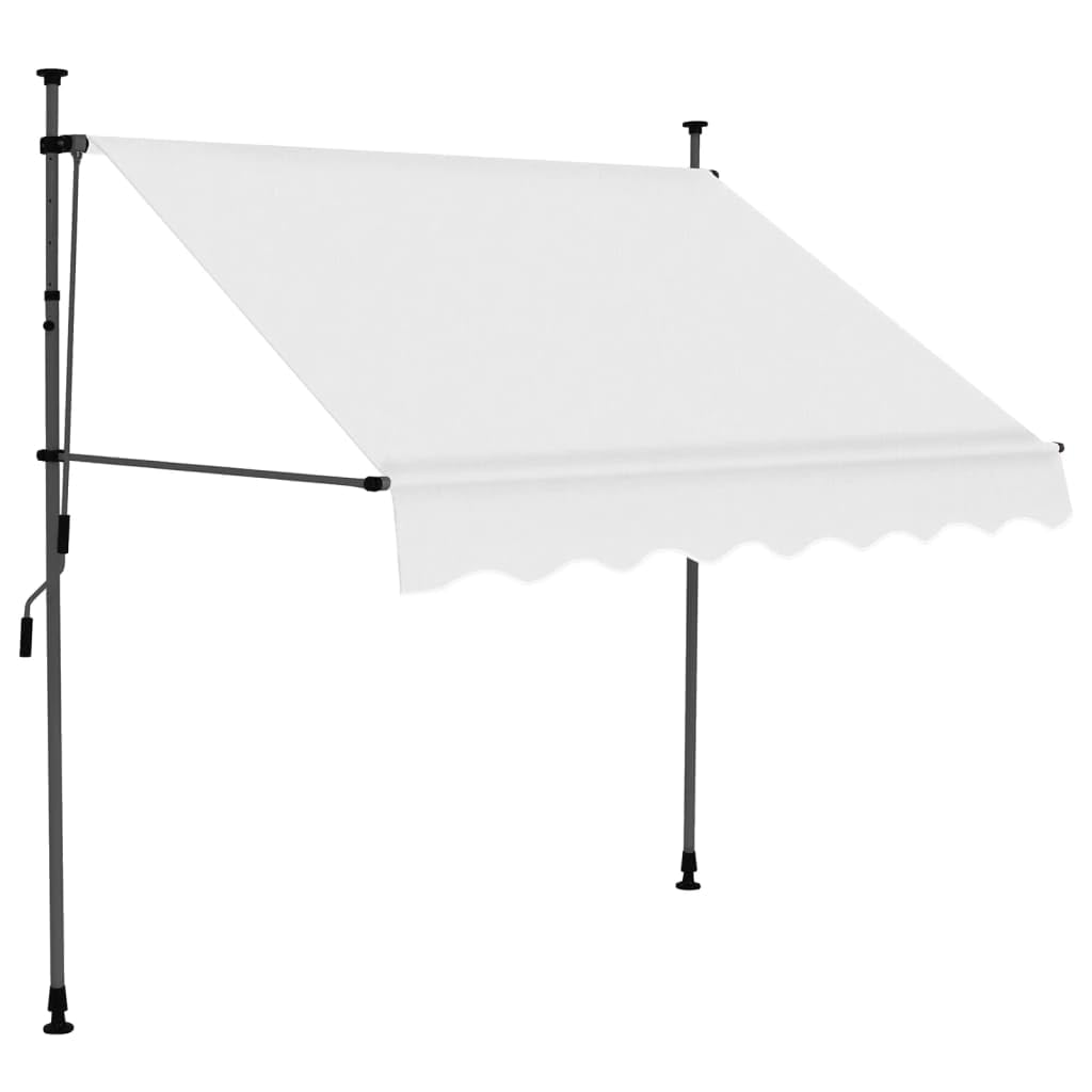 vidaXL Toldo Manual retráctil con LED Crema 150 cm
