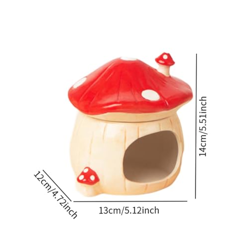 Abri pour cobayes et hamsters - Solution anti-stress rouge - 3