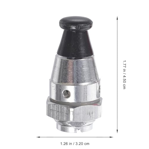 2 piezas de válvulas de seguridad para ollas a presión, aleación de aluminio resistente a altas temperaturas, válvulas jigger de repuesto para ollas de aluminio, accesorios eficientes de alivio de presión miniatura 3
