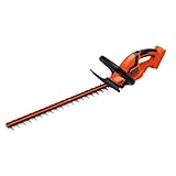 BLACK+DECKER 40V MAX* 24 in. cordless hedge trimmer with POWERDRIVE, Tool Only (LHT2436B)