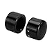 HDBUBALUS Front Axle Cover Caps Set Fit for Harley Sportster XL 1200 Dyna Softail Fat Boy Touring Street Road Electra Tri Glide 2 pcs Black