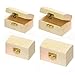 Baker Ross ET127 Ross Mini-Schatztruhen aus Holz - zum Bemalen und Dekorieren für Kinder - Kästchen zur Aufbewahrung (4 Stück), 8cm x 5cm, Holzfarben