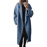 Coupe et style élégants : la coupe trench longue avec un col cardigan ajoute de la sophistication à votre tenue tout en étant confortable avec des manches longues.