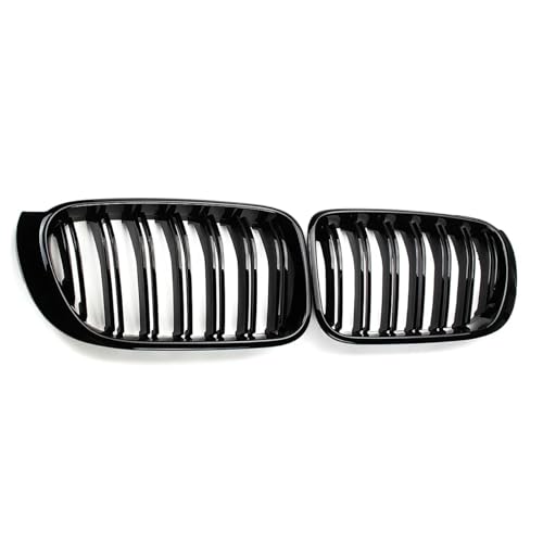 Parrilla de riñón negro brillante para BMW X3 F25 y X4 F26 2014-2017 doble línea