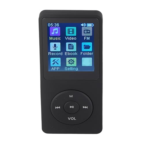 Bewinner MP3 Player / MP4 Player, Portable Digital Lossless Music MP3 MP4 Player for Kids, Ultra Thin 1.8 Inch LCD Media Music Player for Students(Black)