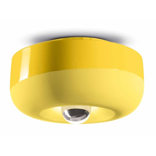 Plafonnier Bellota C2542 jaune citron luminaire rétro 1 lumière