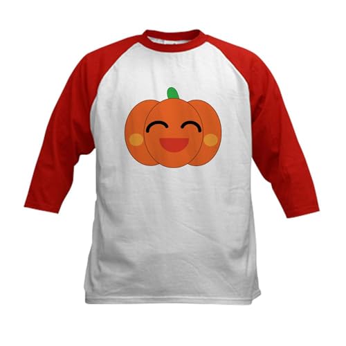 CafePress Halloween Pumpkin Kids Baseball Jersey Kids Cotton Baseball Jersey, 3/4 Raglan Sleeve Shirt