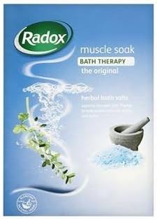 Radox Muscle Soak Bath Therapy The Original Herbal Bath Salts 400g x Case of 6 by Radox